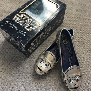 Irregular Choice The Golden Droid flats